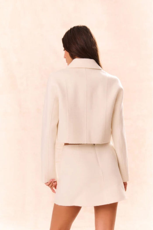 Love Shack Fancy Jackets 4 Love Shack Fancy - Lettie Jacket in Oatmeal