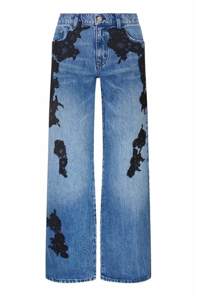 Love Shack Fancy Jeans Love Shack Fancy - Bambie Jeans in Heirloom Indigo