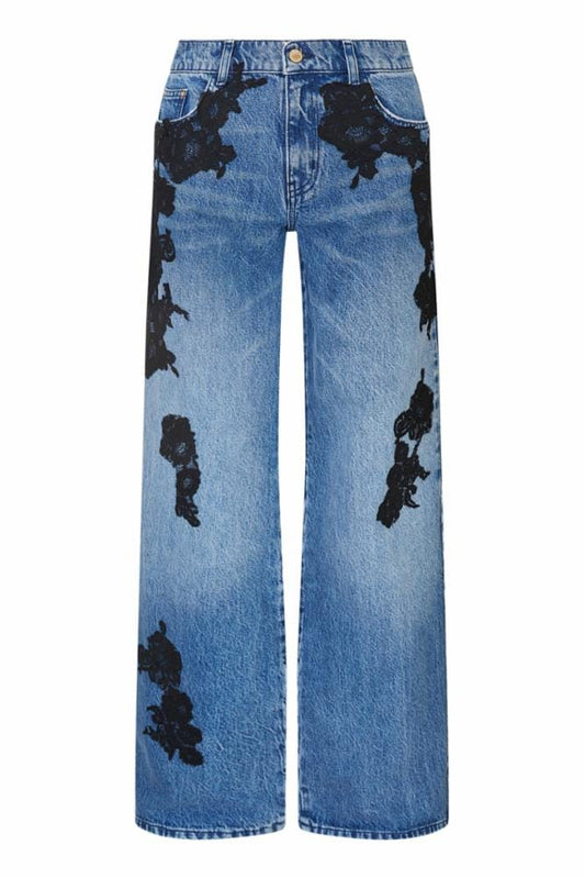 Love Shack Fancy Jeans Love Shack Fancy - Bambie Jeans in Heirloom Indigo