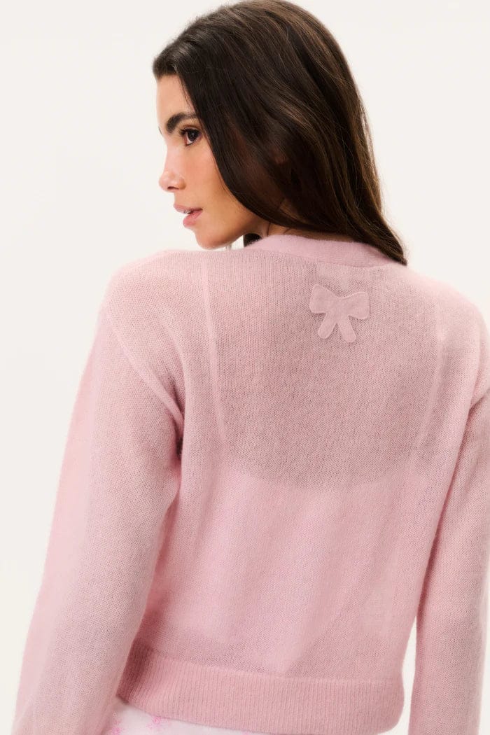 Love Shack Fancy Knitwear Love Shack Fancy - Breckie Cardigan in Blushberry
