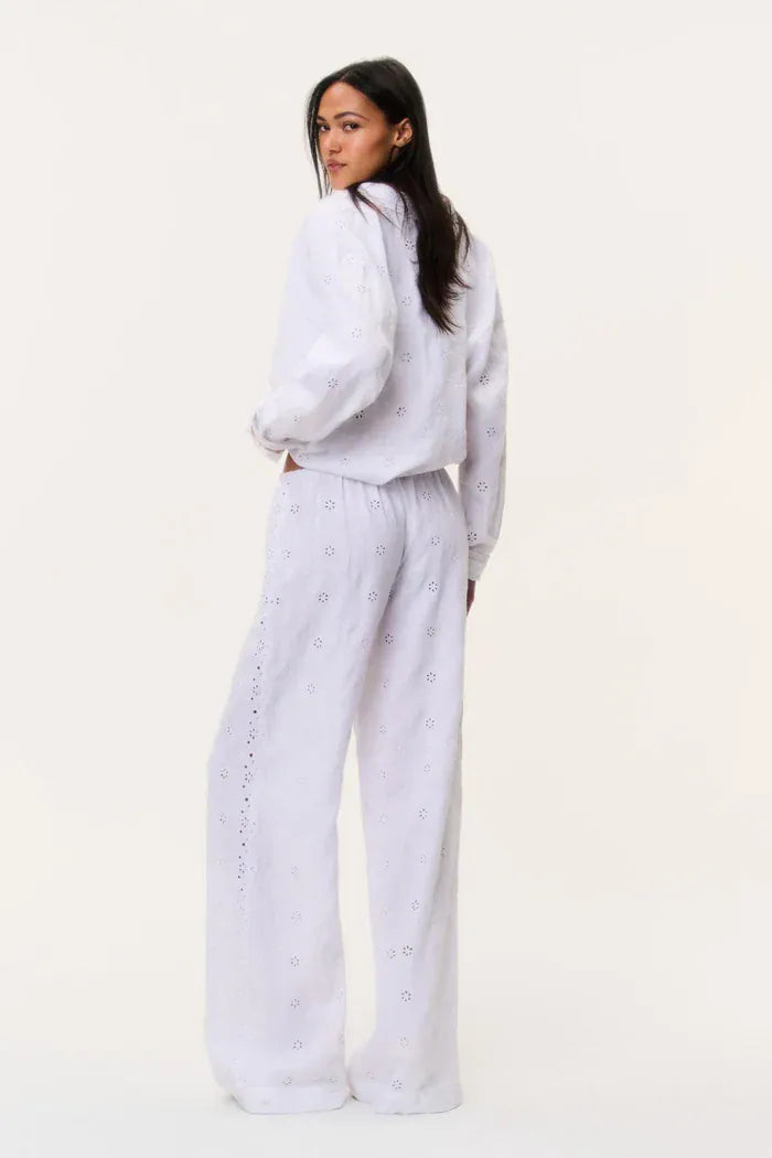 Love Shack Fancy Pants Love Shack Fancy - Cinna Pant in Optic White