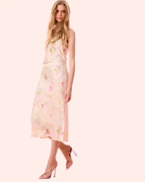 Love Shack Fancy Skirts Love Shack Fancy - Castle Skirt in Tutti Fruitti