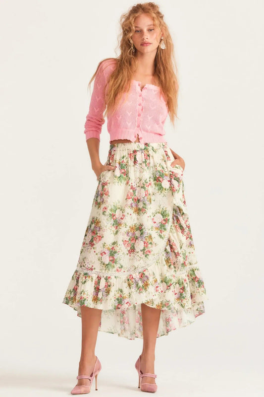 Love Shack Fancy Skirts Love Shack Fancy - Viva Skirt in Shimmering Gemstone