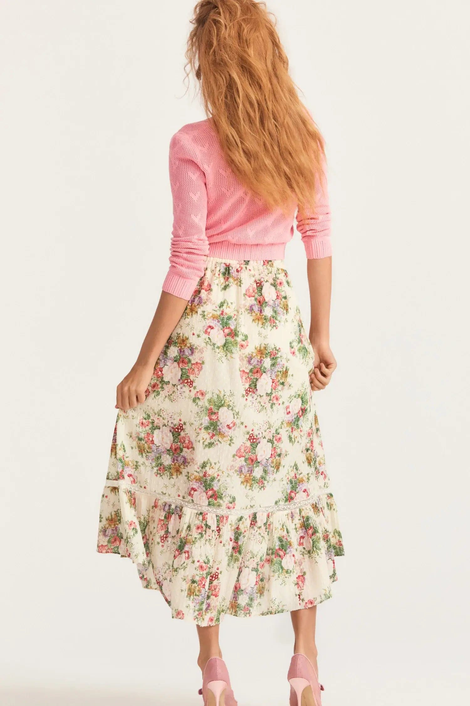 Love Shack Fancy Skirts Love Shack Fancy - Viva Skirt in Shimmering Gemstone
