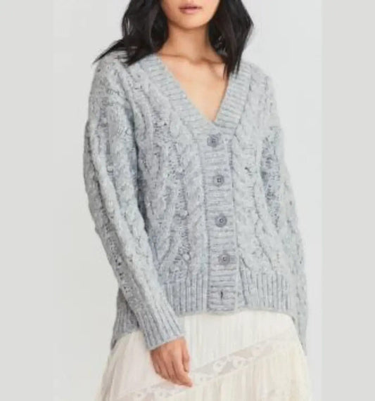 Love Shack Fancy Sweater M Love Shack Fancy - Beckett Cardigan in Grey