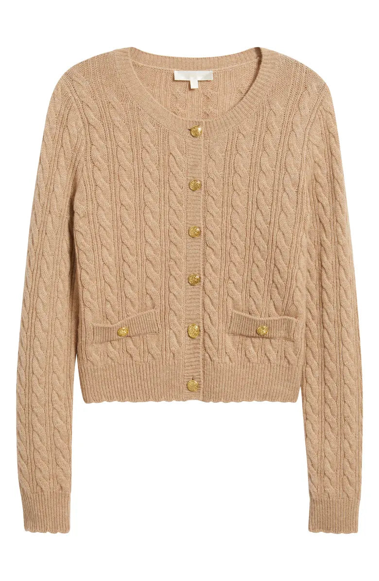 Love Shack Fancy Sweaters Love Shack Fancy - Eugenie Cardigan in camel