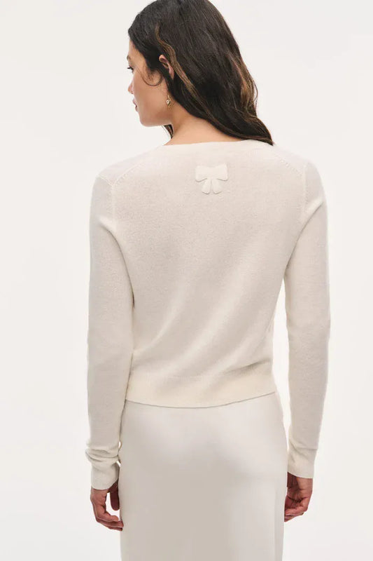 Love Shack Fancy Sweaters Love Shack Fancy - Mingley Sweater in Cozy Ivory