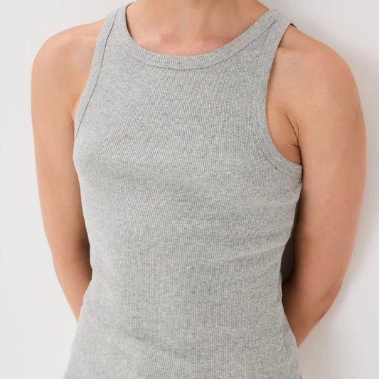 Nili Lotan Blouses Nili Lotan - Jennifer Rib tank in Heather grey