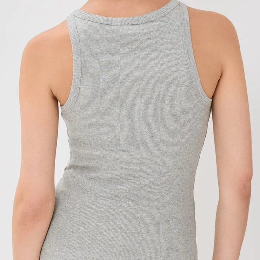 Nili Lotan Blouses Nili Lotan - Jennifer Rib tank in Heather grey