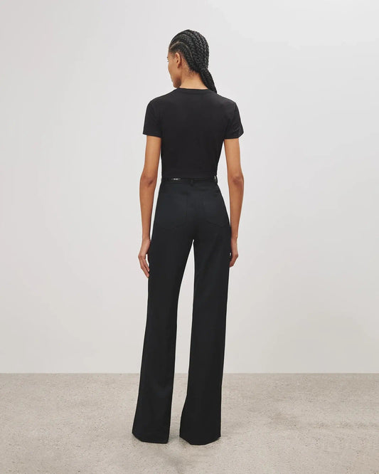 Nili Lotan Blouses Nili Lotan - Mariela Crewneck Tee in Black