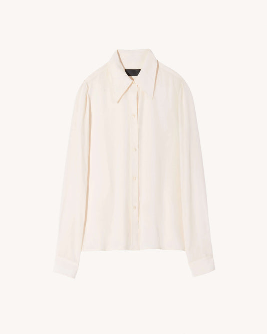 Nili Lotan Pants Nili Lotan - Simone Shirt in Ivory
