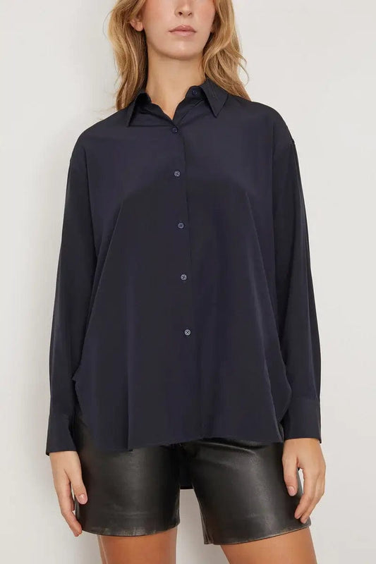 Nili Lotan Shirts S Nili Lotan - Julien Shirt in Dark Navy