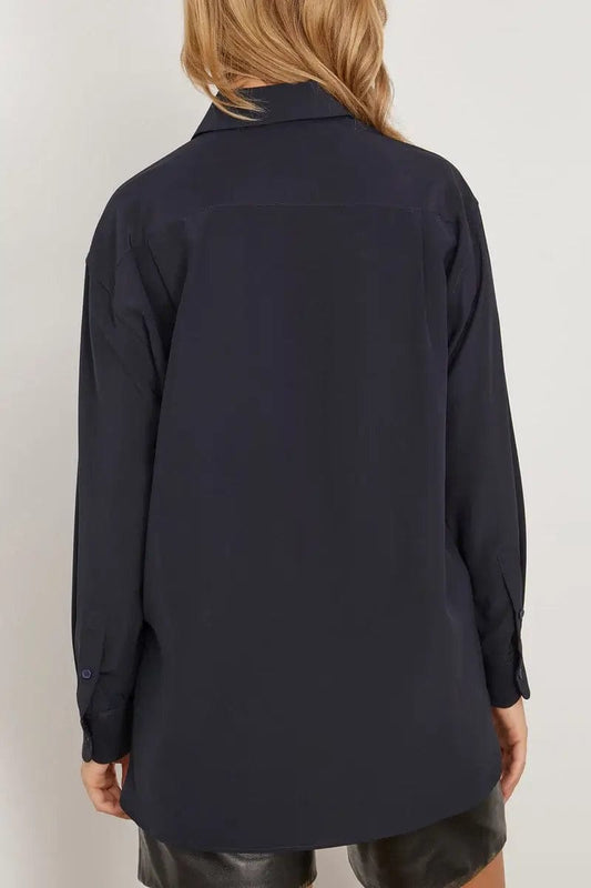 Nili Lotan Shirts S Nili Lotan - Julien Shirt in Dark Navy