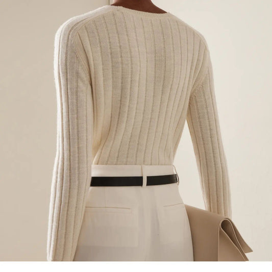 Nili Lotan Shirts & Tops Nili Lotan - Alise Sweater in Ivory