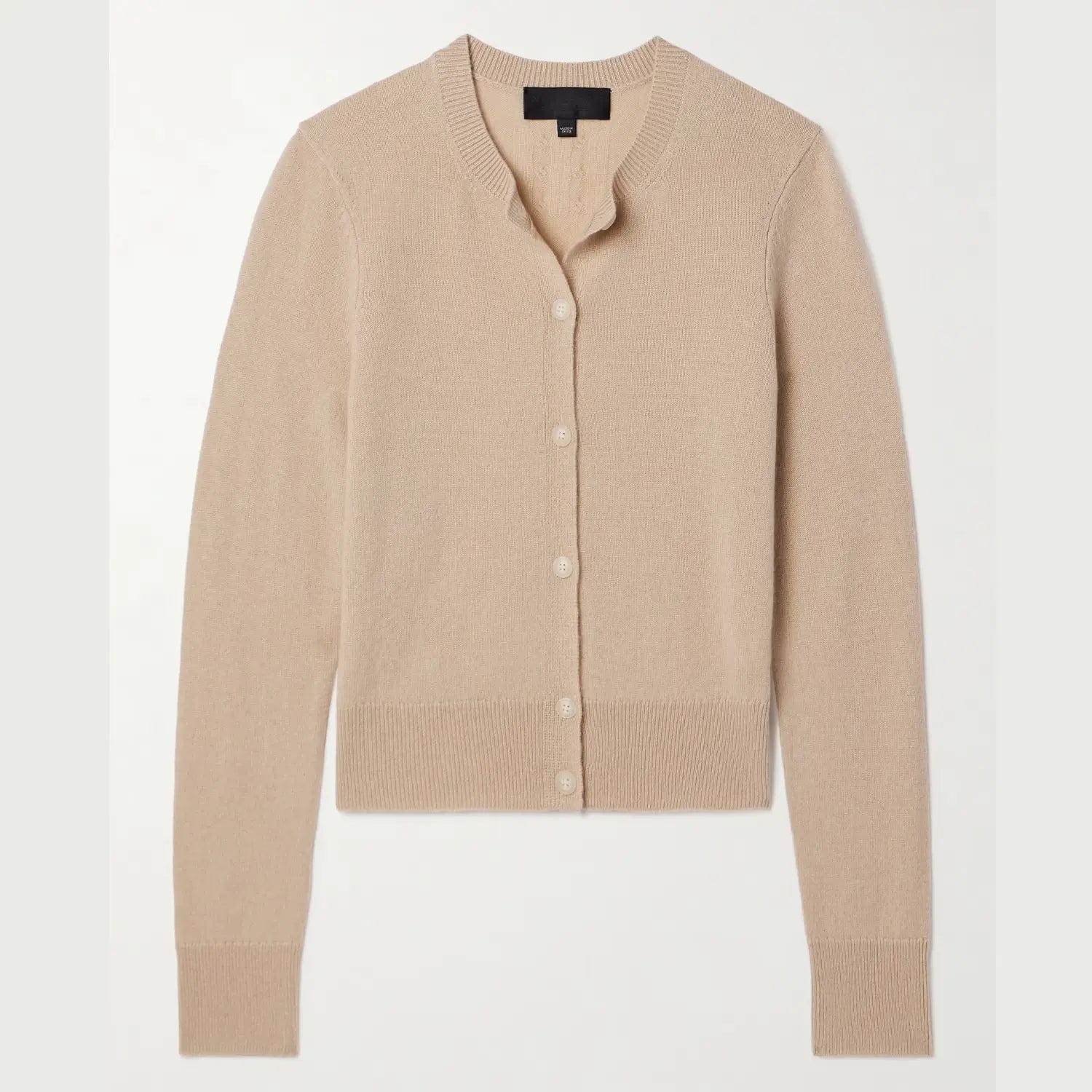 Nili Lotan Sweater L Nili Lotan - March Cardigan Sweater in Taupe
