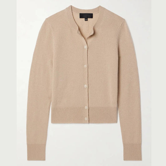 Nili Lotan Sweater L Nili Lotan - March Cardigan Sweater in Taupe