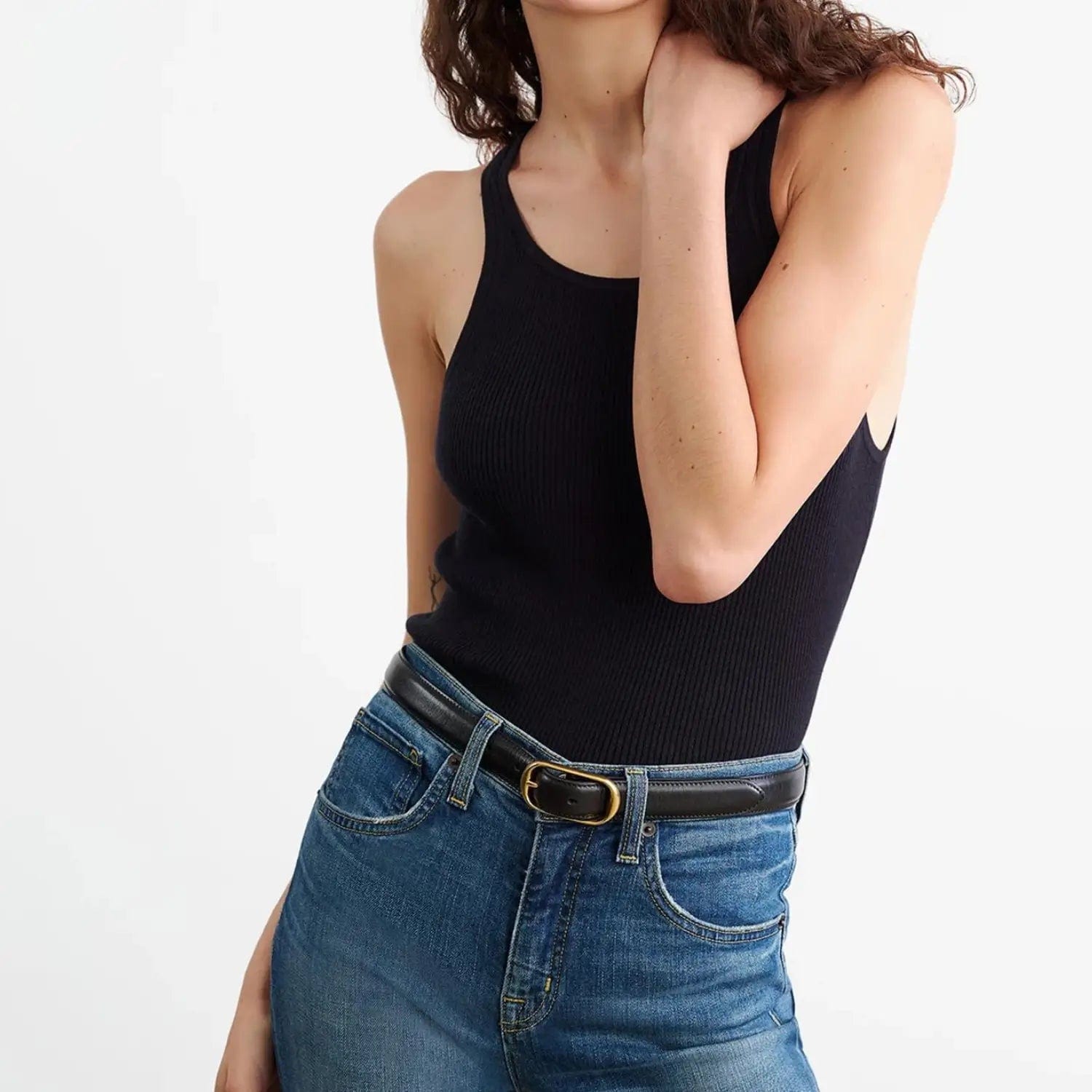 Nili Lotan Sweater Nili Lotan - Lottie Knit Tank in Dark Navy