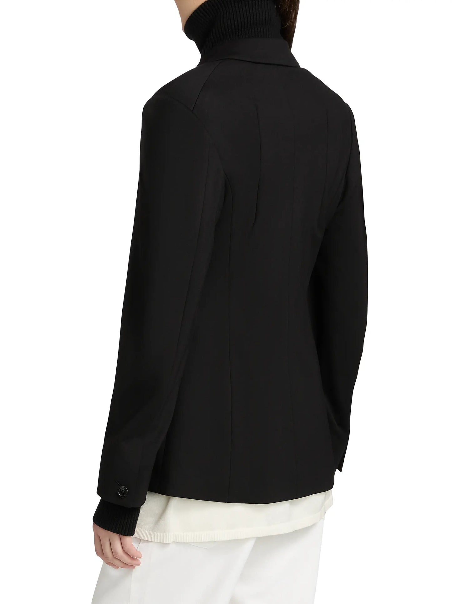 Rag & Bone Boots Rag & Bone - Frank Mixed Media blazer in black