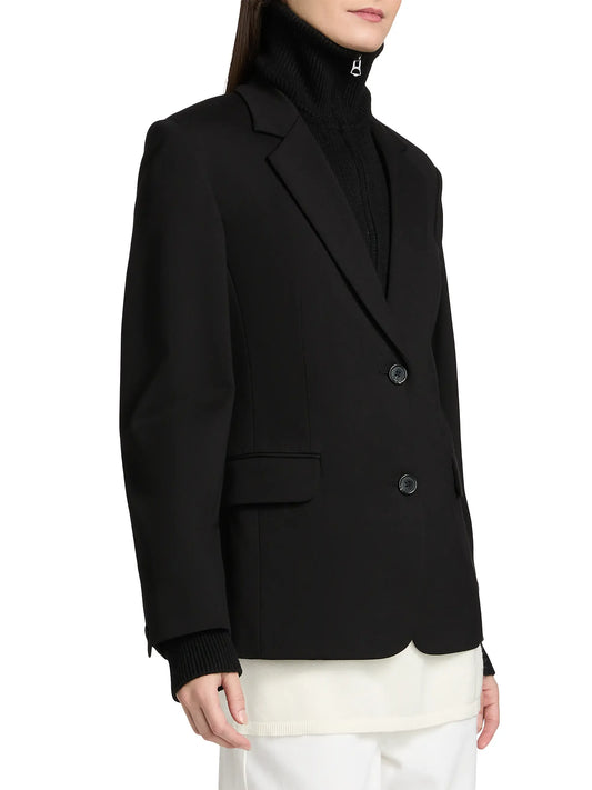 Rag & Bone Boots Rag & Bone - Frank Mixed Media blazer in black