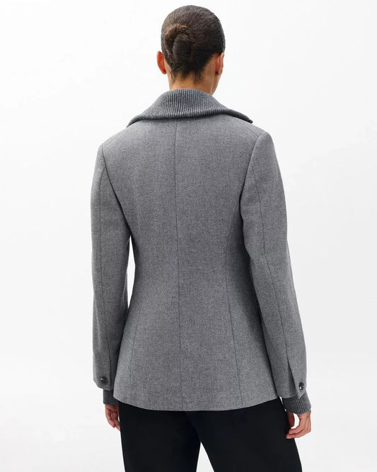Rag & Bone Boots Rag & Bone - Frank Mixed Media blazer in grey