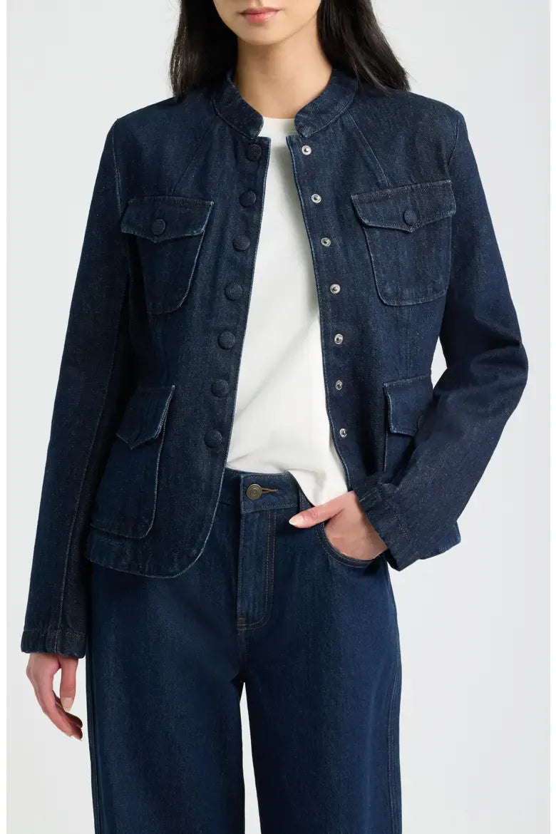 Rag & Bone Coats & Jackets Rag & Bone - Mercer cotton Denim blazer in Dark Rinse