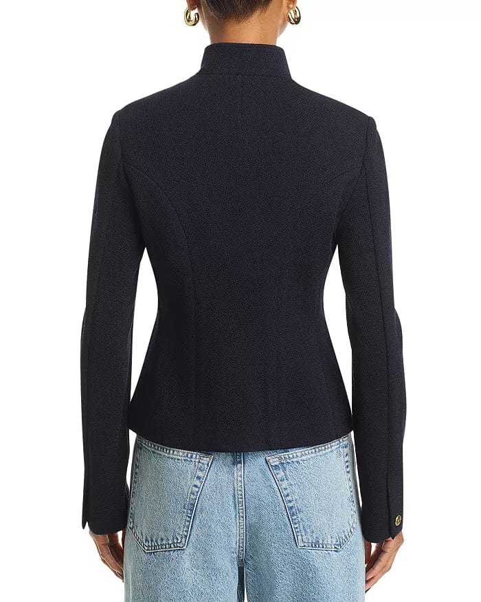 Rag & Bone Jackets Rag & Bone - Slade Cropped Textured Blazer in navy