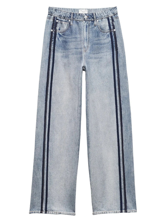 Rag & Bone Jeans Rag & Bone - Miramar Wide Leg Track Pant in Coney