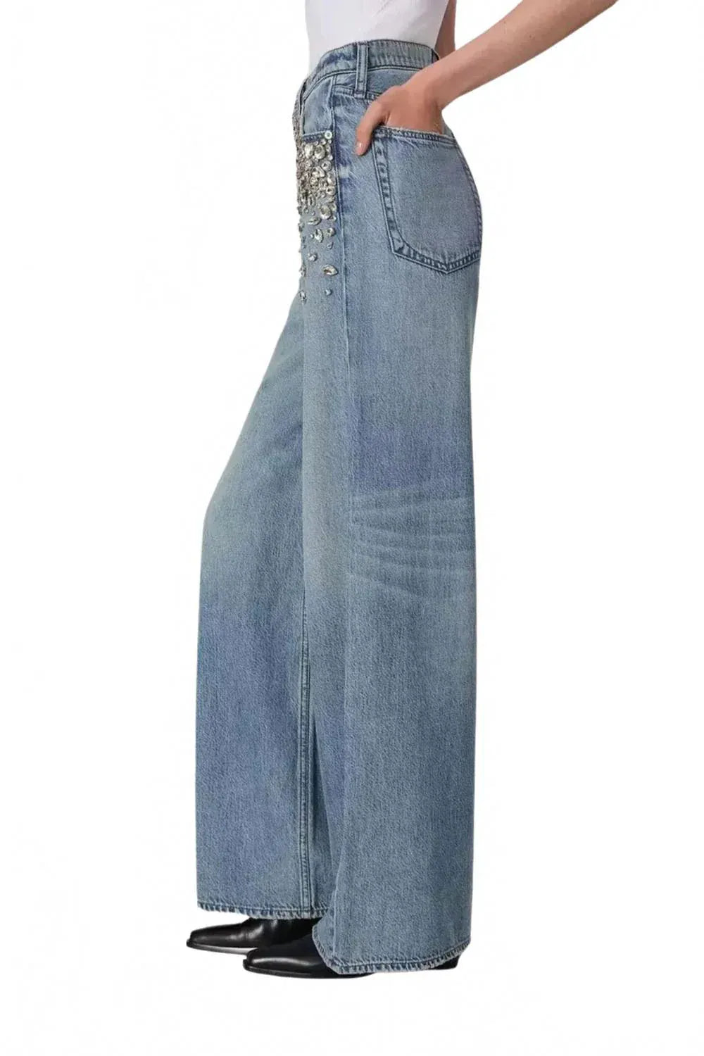 Rag & Bone Jeans Rag & Bone - The Sofie pant in Mali with jewels featherweight