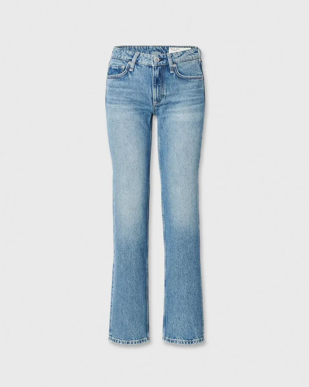 Rag & Bone Pants Rag & Bone - Harlow Straight Jean Low-Rise in Rigid Denim in Candice