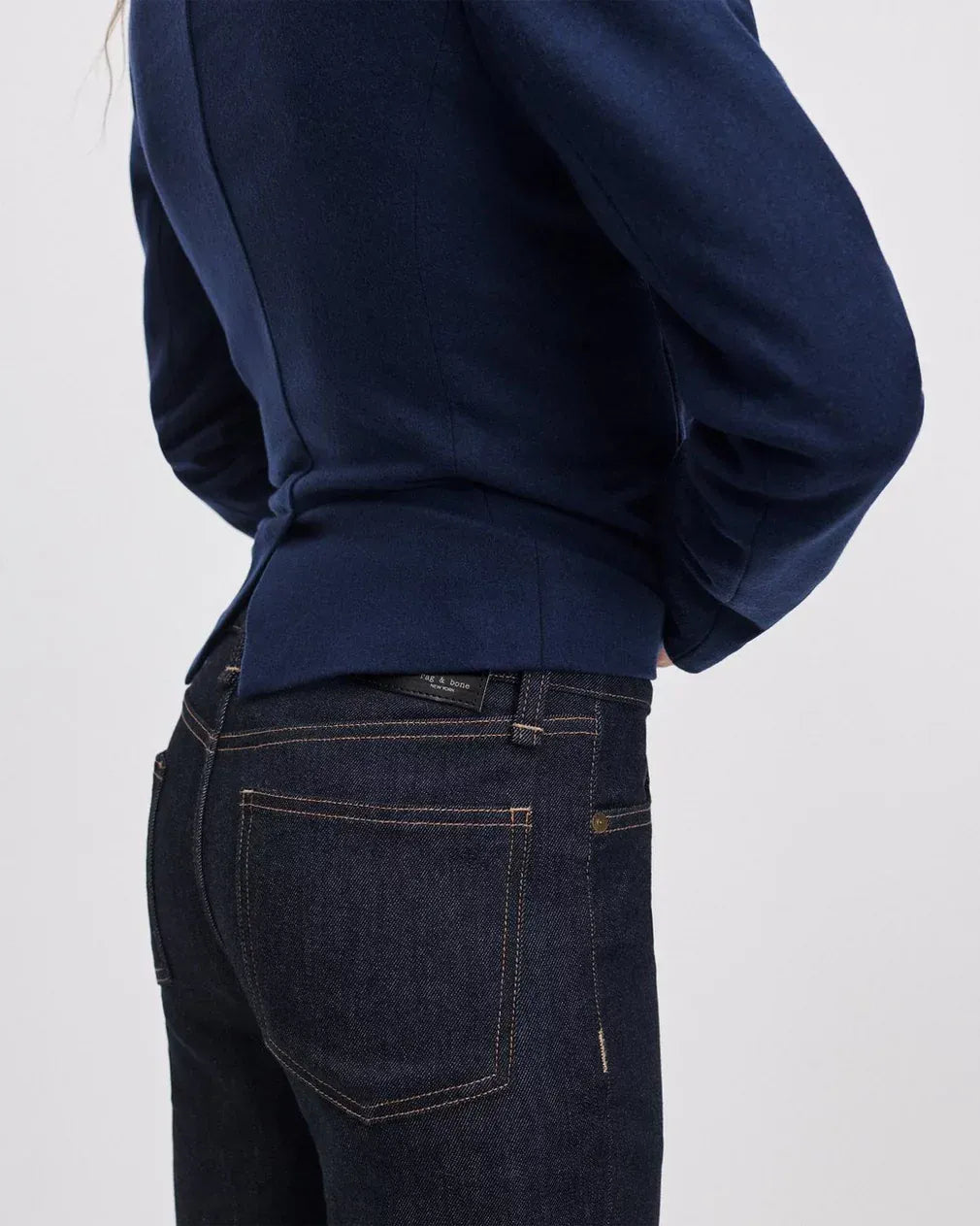 Rag & Bone Pants Rag & Bone - Sutton full slim cigarette jean in Dark Rinse