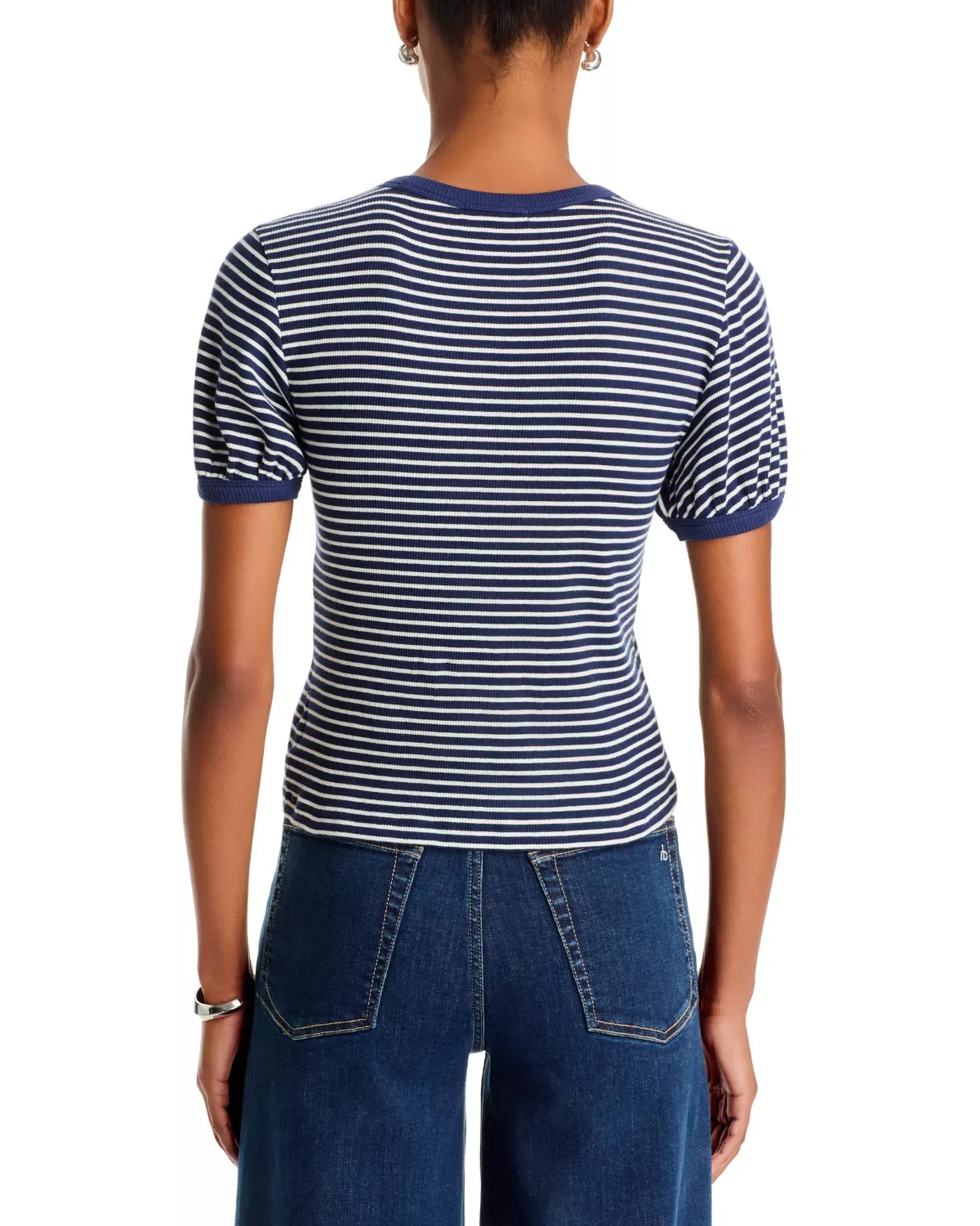 Rag & Bone Shirts & Tops Rag & Bone - Essential stripe crew tee in navy