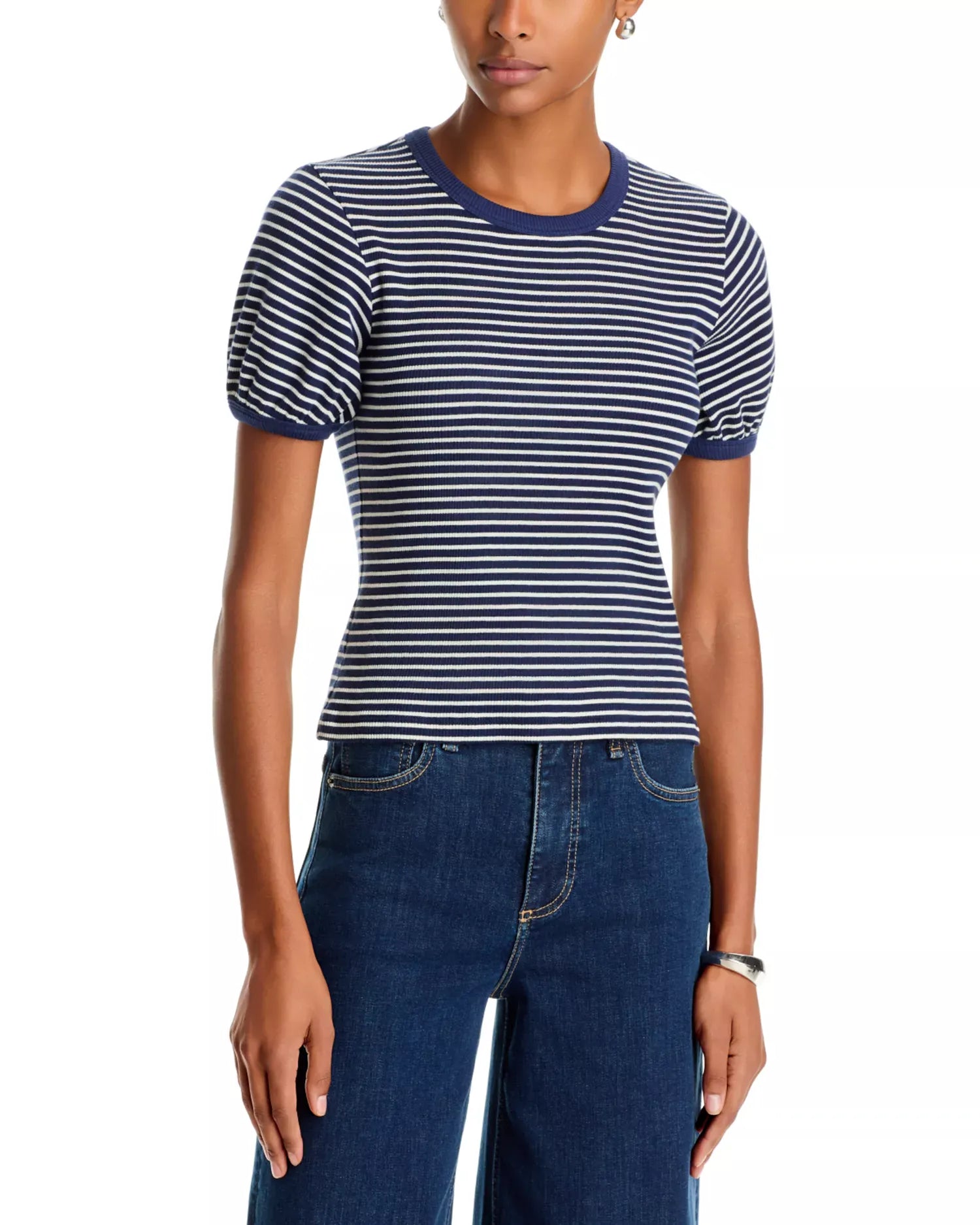 Rag & Bone Shirts & Tops Rag & Bone - Essential stripe crew tee in navy
