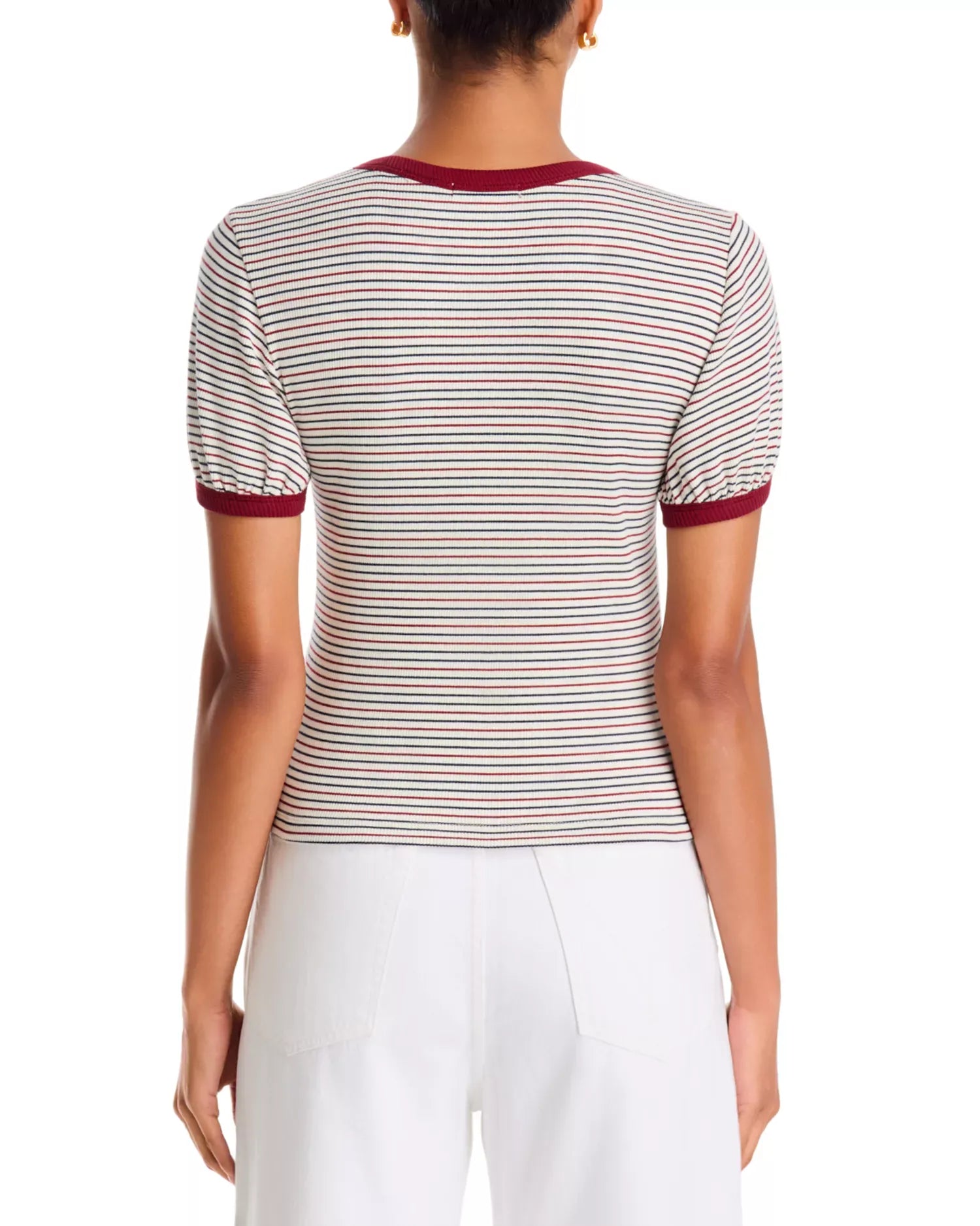 Rag & Bone Shirts & Tops Rag & Bone - Essential stripe crew tee in red