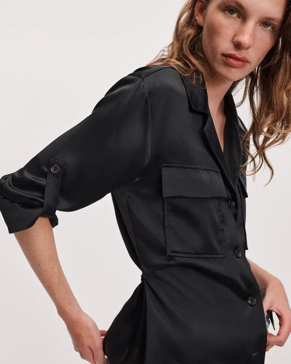 Rag & Bone Shirts & Tops Rag & Bone - Sonny Silk Blouse in Black