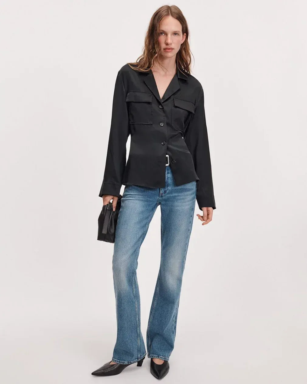 Rag & Bone Shirts & Tops Rag & Bone - Sonny Silk Blouse in Black