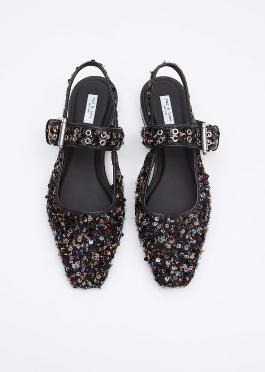 Rag & Bone Shoes Rag & Bone - Astra Sequin slingback shoe Boucle