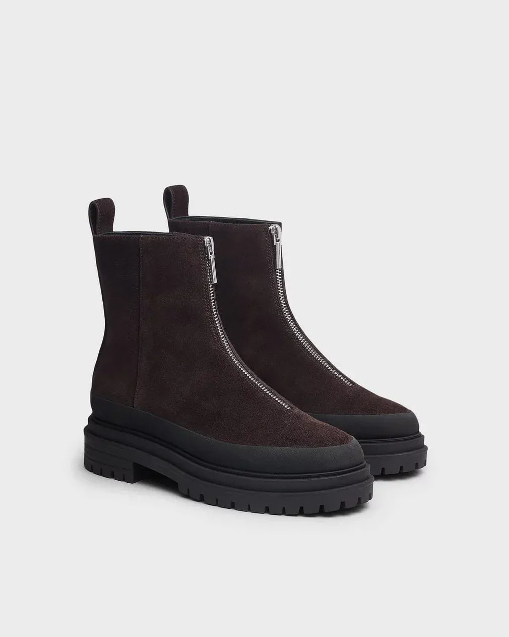 Rag & Bone Shoes Rag & Bone - Bedford Zip boot in Dark chocolate suede