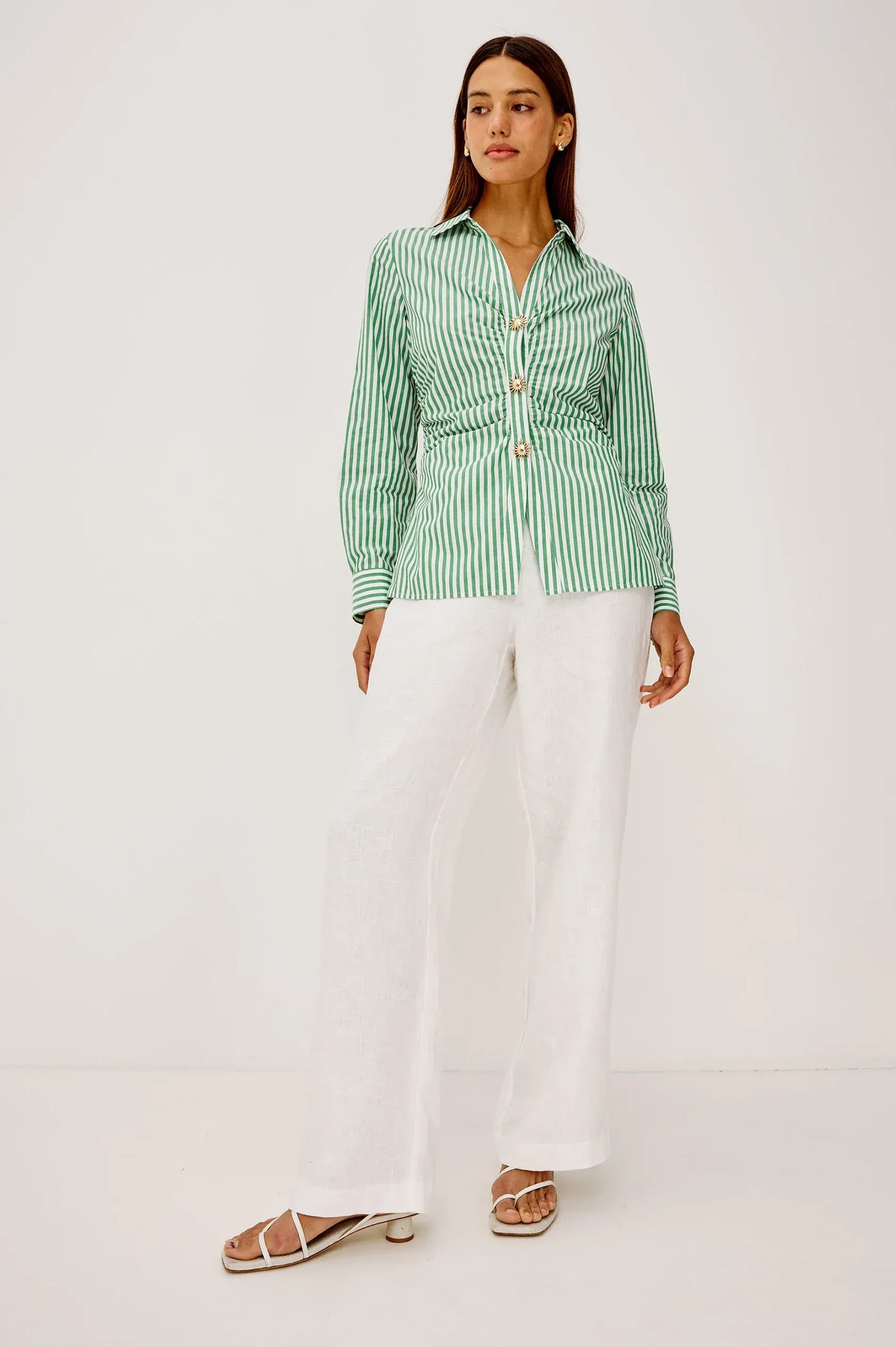 Rails Blouses Rails - Caralyn top in emerald stripe