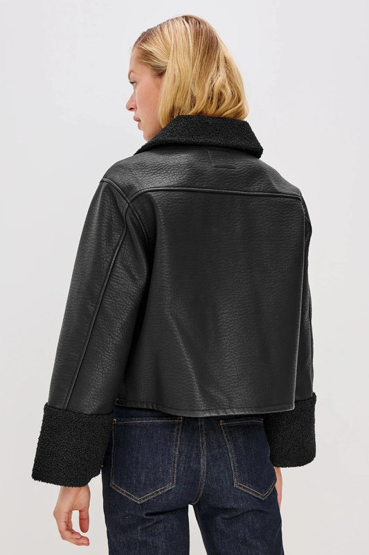 Rails Coats Rails - Dria Jacket in black shearling