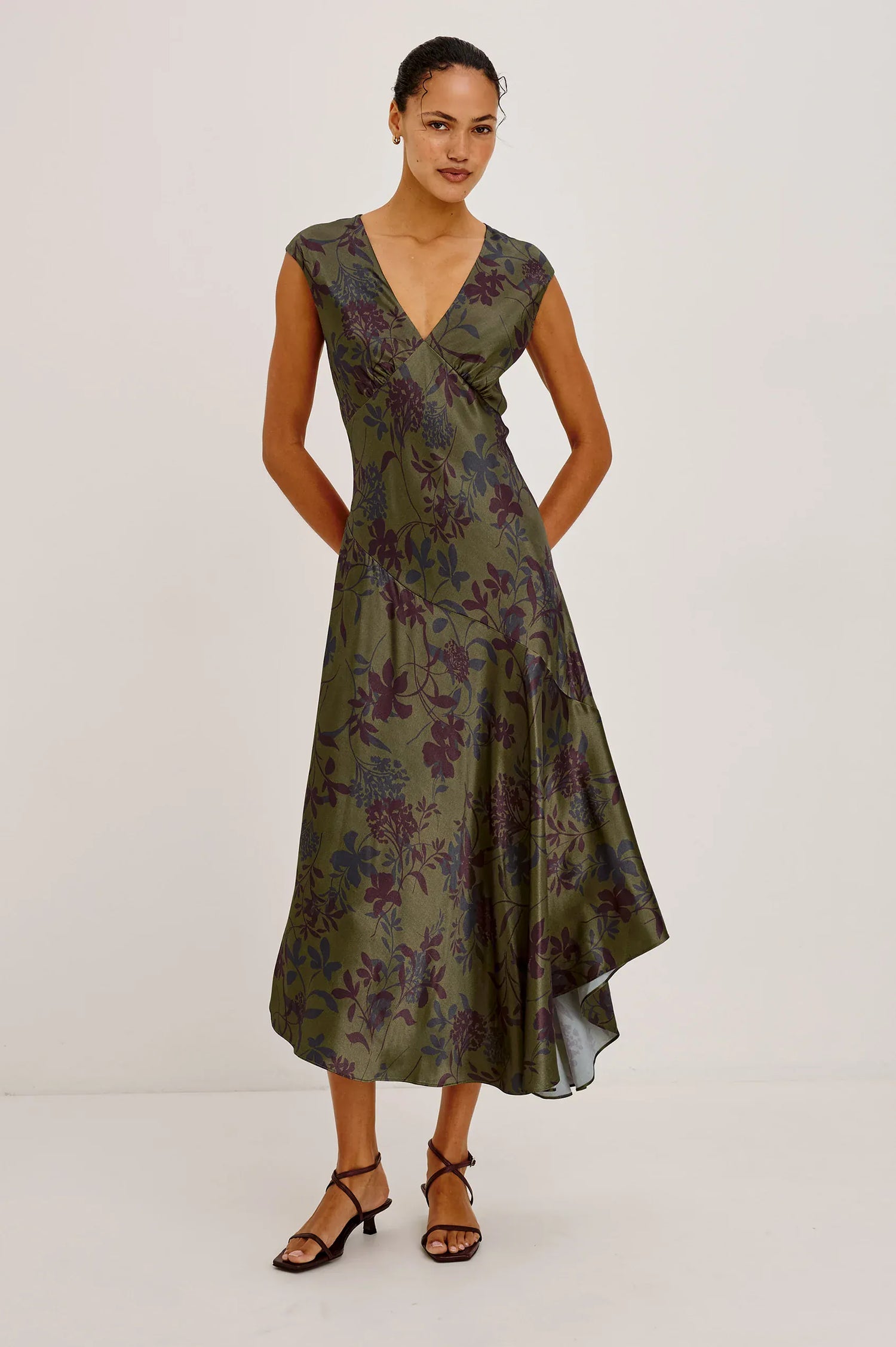 Rails Dresses Rails - Eleni dress in Olive dahlia