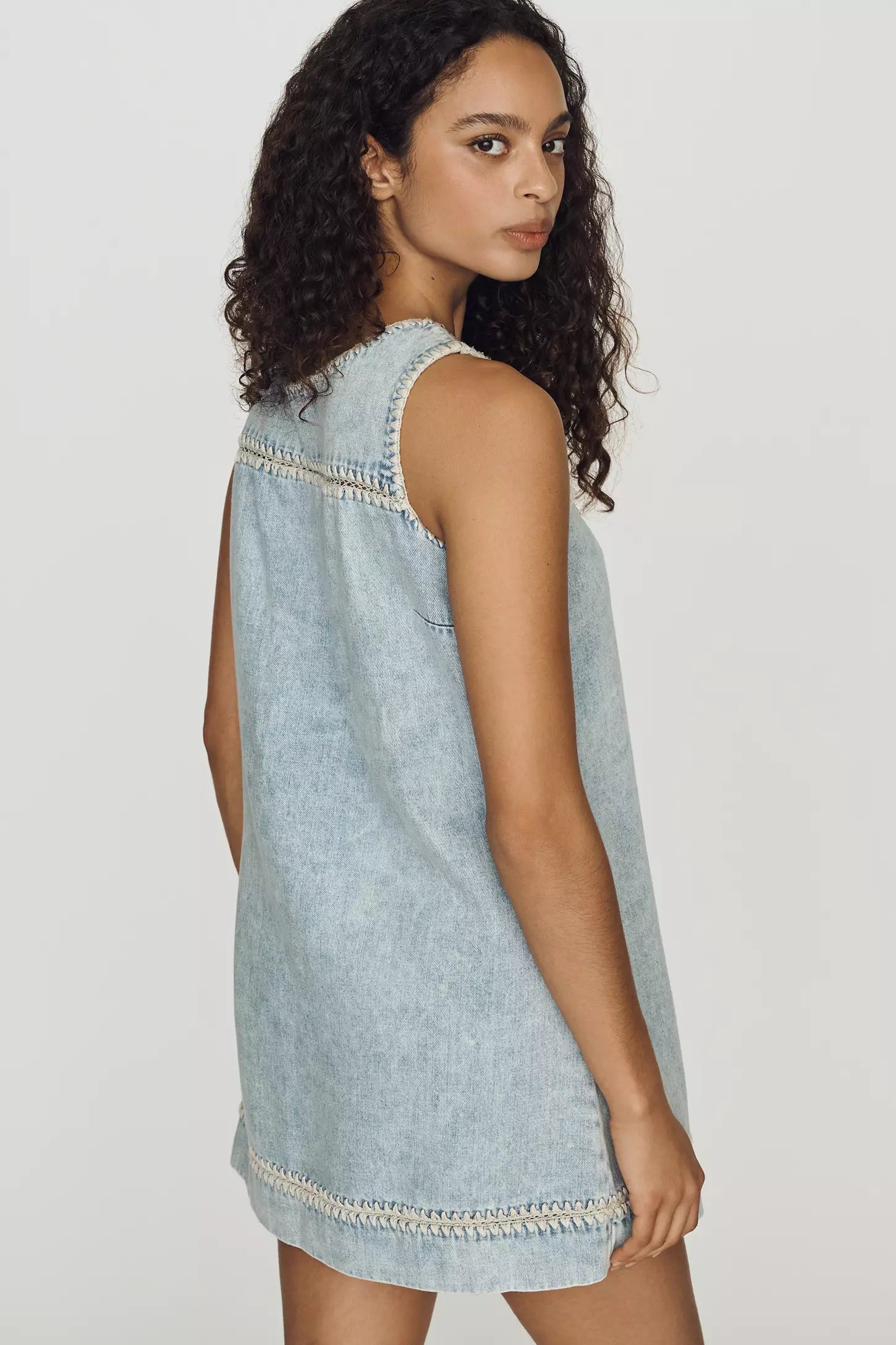 Rails Dresses Rails - Lindsey dress in bleached indigo