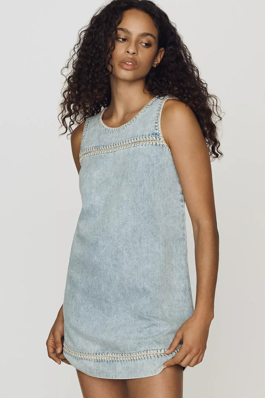 Rails Dresses Rails - Lindsey dress in bleached indigo