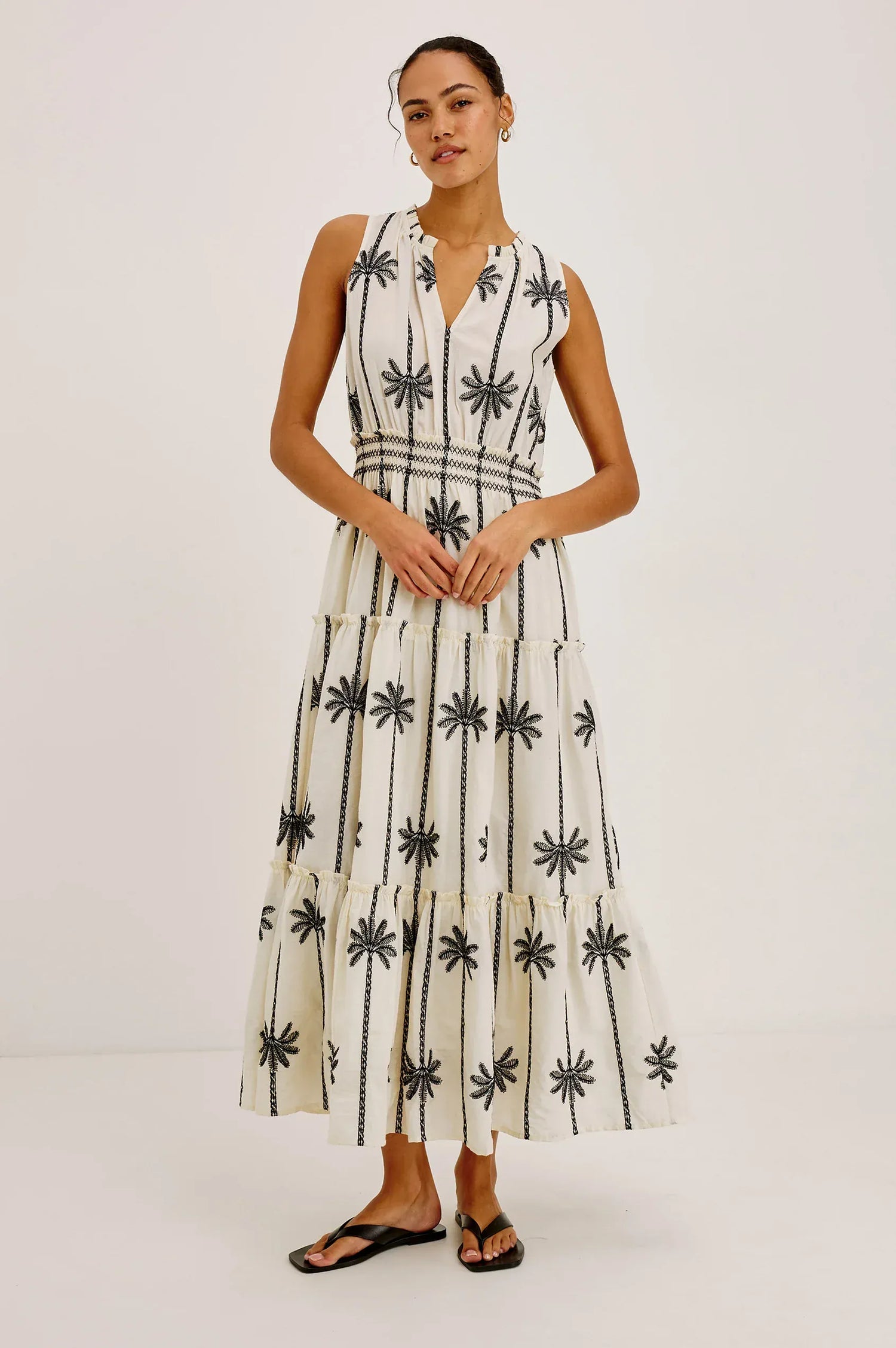 Rails Dresses Rails - LouLou dress in Embroidered Palms