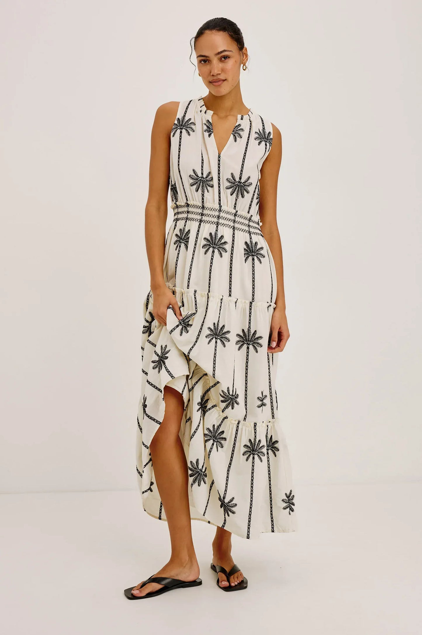 Rails Dresses Rails - LouLou dress in Embroidered Palms