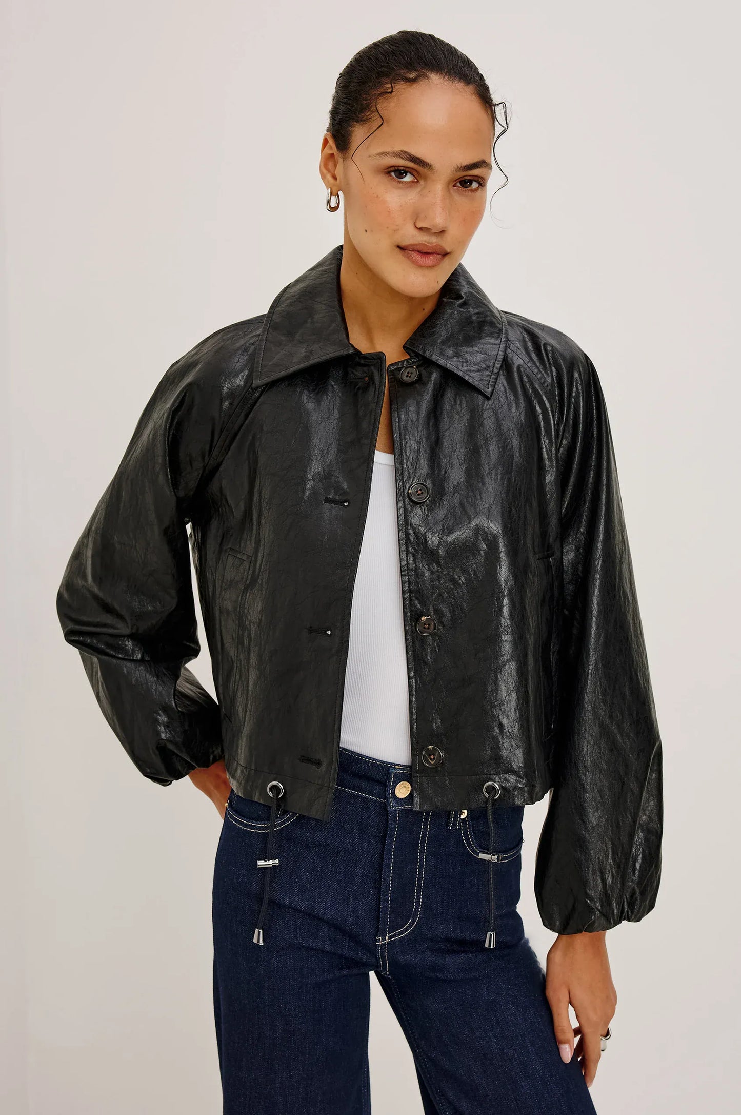 Rails Jackets Rails - North jacket in faux leather black