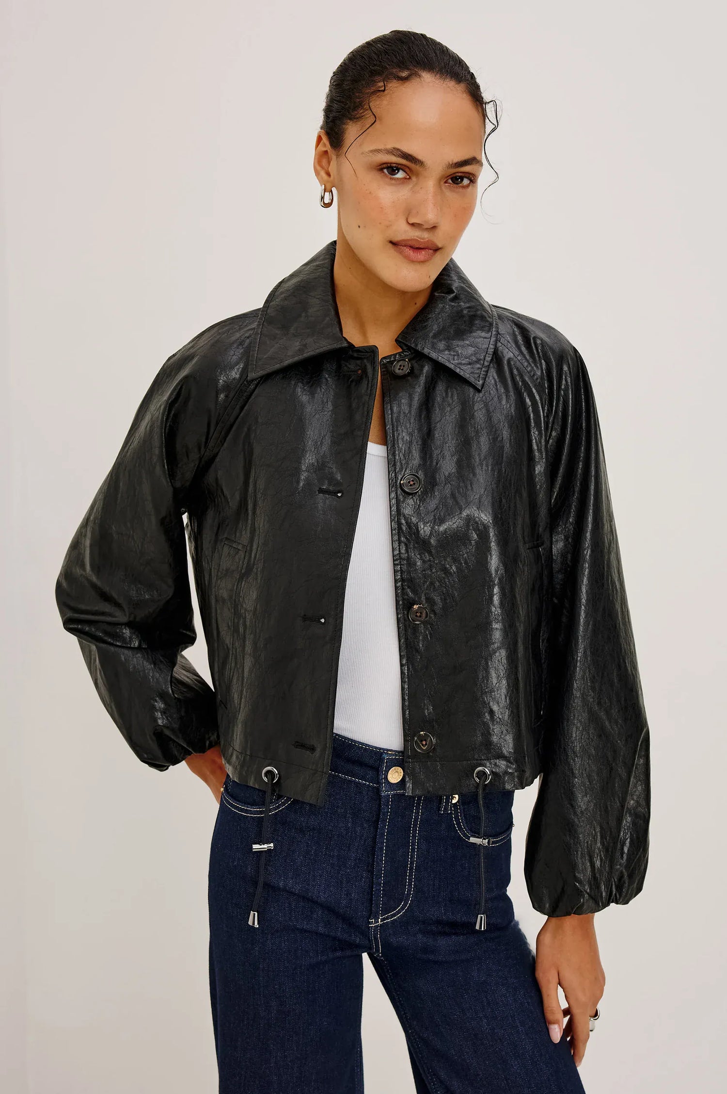 Rails Jackets Rails - North jacket in faux leather black