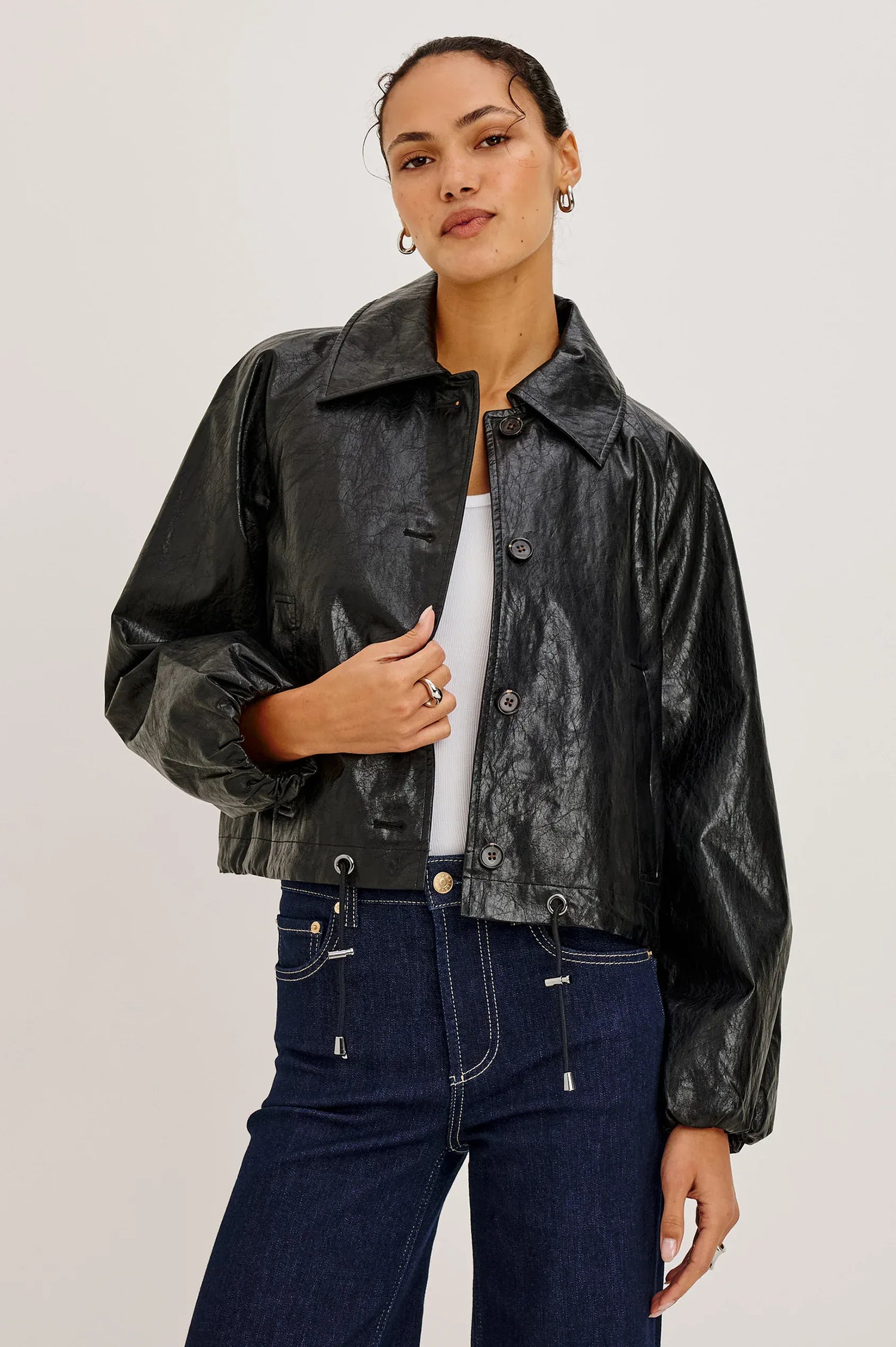 Rails Jackets Rails - North jacket in faux leather black