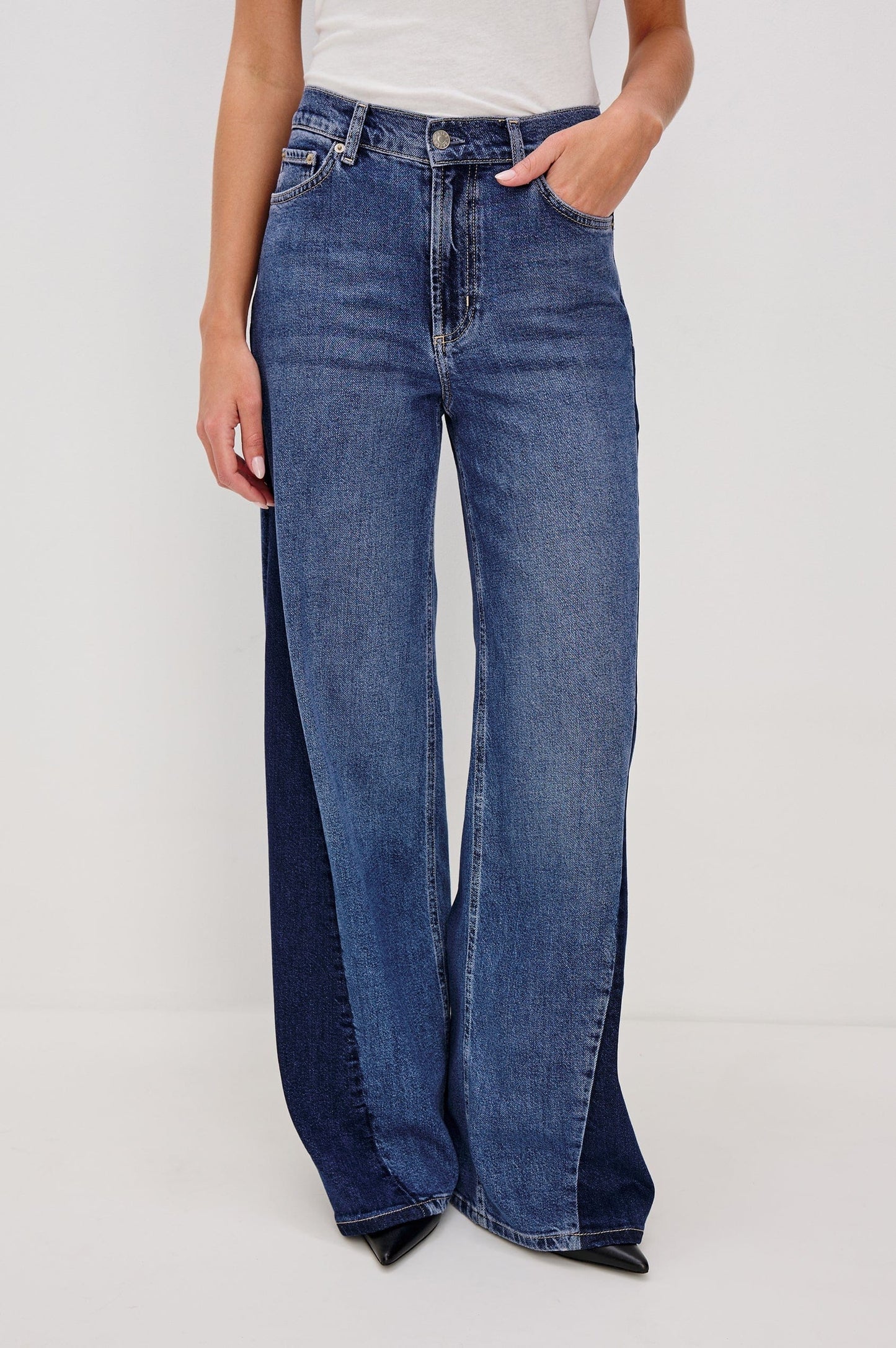 Rails Pants Rails - Angeleno Godet wide leg pant in Indigo grove