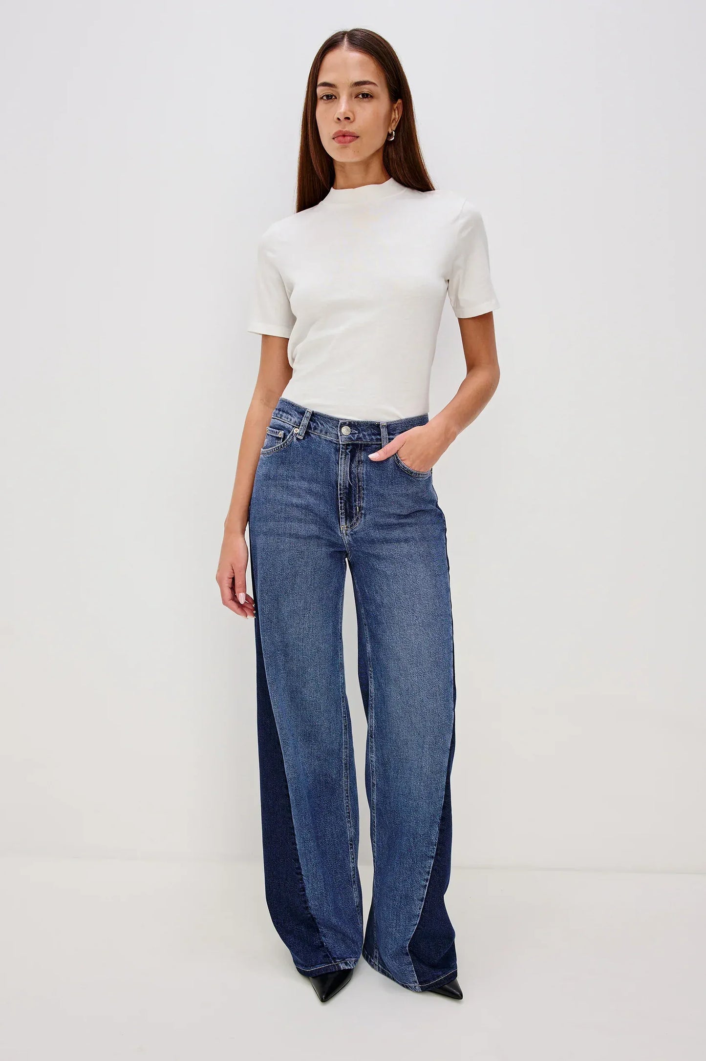 Rails Pants Rails - Angeleno Godet wide leg pant in Indigo grove