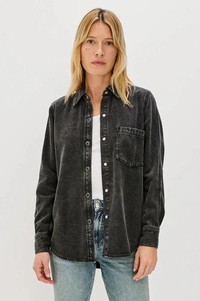 Rails Shirts & Tops Rails - Atticus Shirt in Washed Black